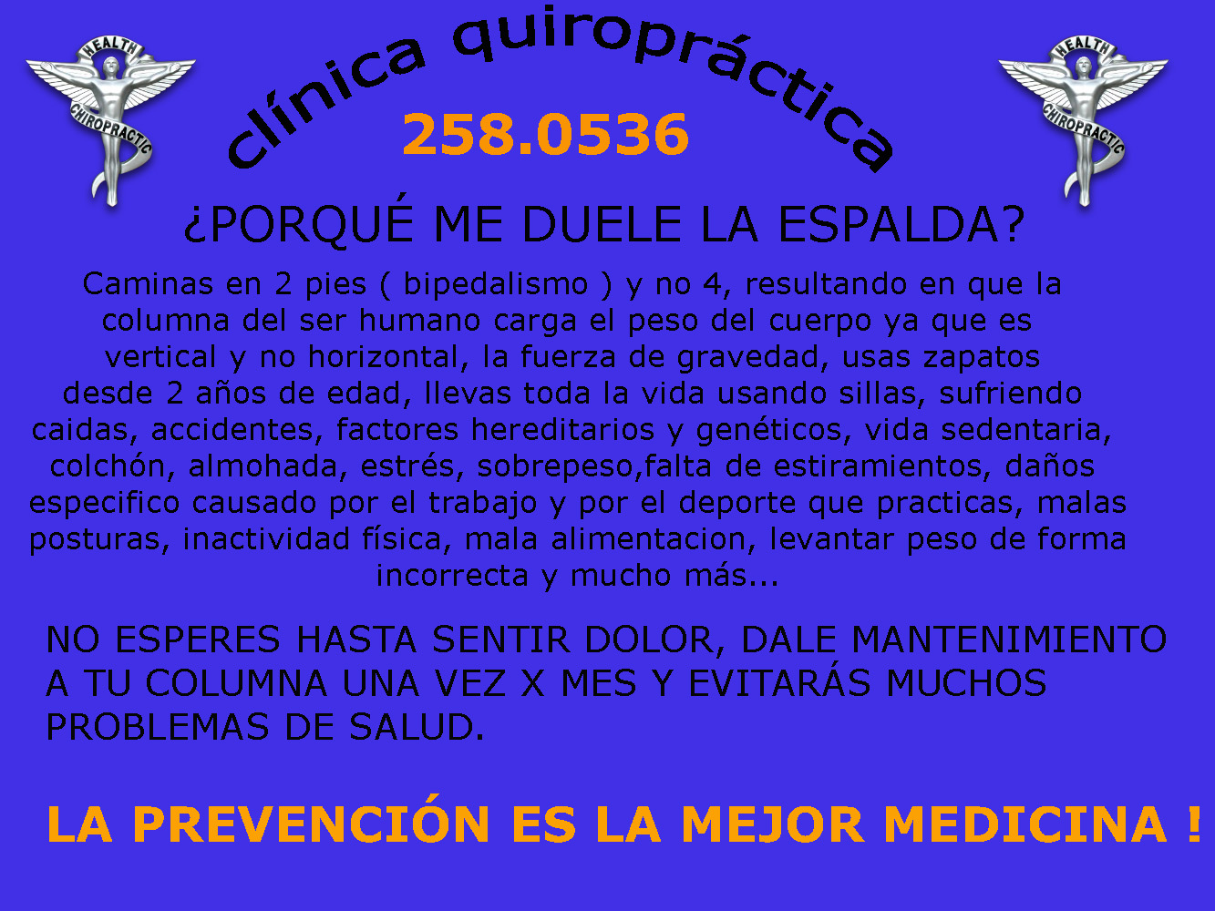 Las ojeras oscuras y el dolor en los riñones